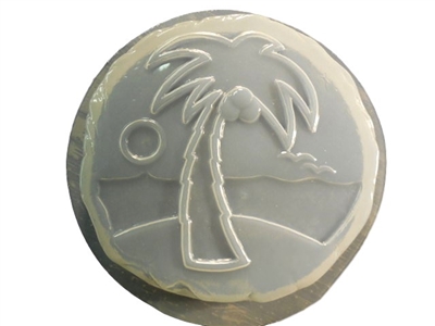 Palm Tree concrete stepping stone mold 1302