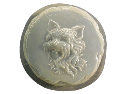 Yorkie Dog Concrete Mold 1338