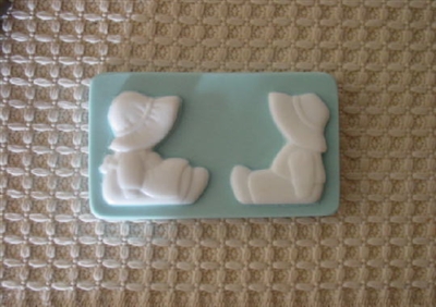 Country Boy & Girl Soap Mold 4519