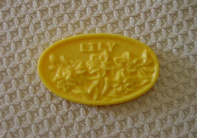 Lily Oval Bar Soap Mold 4532