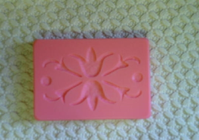 Floral Pattern Bar Soap Mold 4573