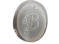 B Monogram Letter Soap Mold 4684