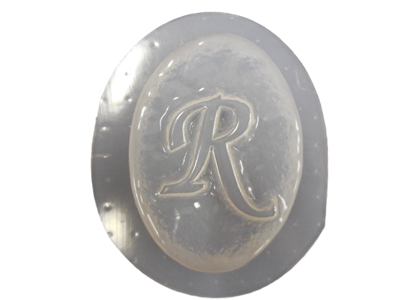 R Monogram Letter Soap Mold 4700