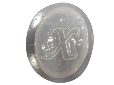 X Monogram Letter Soap Mold 4706