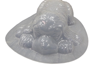 Dog Laying Plaster or Concrete Mold 7099