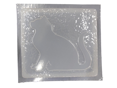 Cat Sitting Concrete Stepping Stone Mold 7116