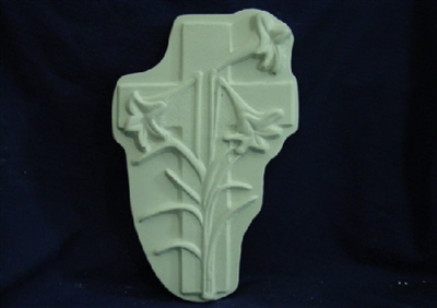 Cross Flower Plaster Concrete Mold 7124