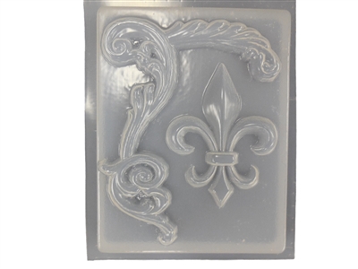 Fleur De Lis Plaster Concrete Mold 7132