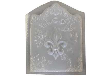 Fleur De Lis Plaster, Concrete Mold 7144