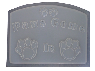 Paws Come in Concrete Mold 7147