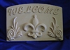 Fleur De Lis Plaster, Concrete Mold 7151