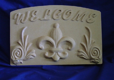 Fleur De Lis Plaster, Concrete Mold 7151