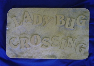 Ladybug crossing plaster concrete Mold 7177