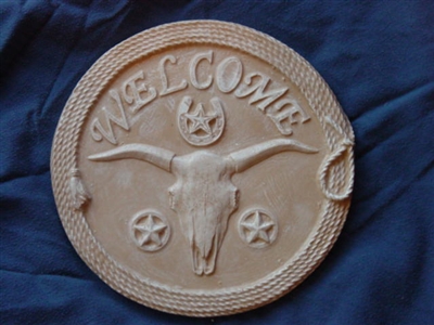 Steer welcome concrete mold 7208