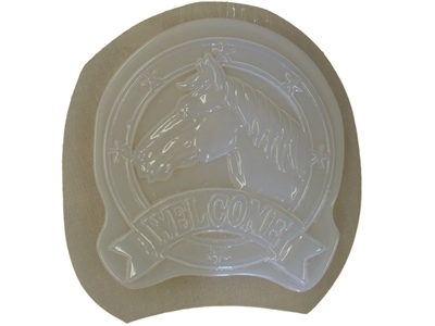 Horse head welcome concrete mold 7220