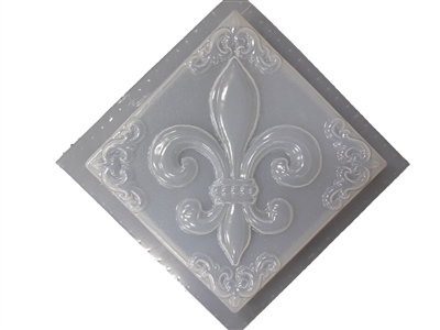 Fleur De Lis Plaster or Concrete Mold 7222