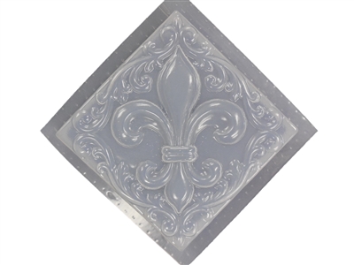 Fleur De Lis Plaster or Concrete Mold 7223