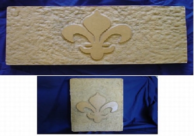 Fleur De Lis Bench Concrete Mold Set 9008