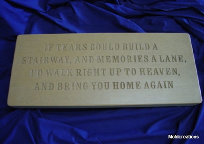 If Tears Memorial concrete Mold 9010