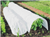 10 foot long easy fleece tunnel protects plants from frost, strong sunlight and pests, but lets light and water in.
