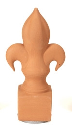 Terracotta Fleur de Lis Bed Fender