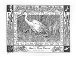 Blue Heron Note Card