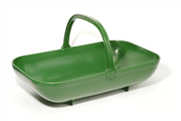 Our green gardening trug is made in England and is durable and is a great basket to harvest and carry fruits, vegetables and flowers in from the garden.
