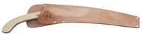Our leather saw scabbard fits our Fanno #4 pruning saw and attaches nicely to your belt.