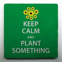 Keep Calm and Plant Something Tile is a perfect gift for a gardener!