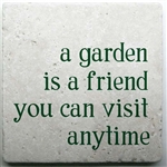 Travertine Tile TT202 - A Garden is a Friend