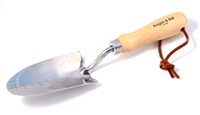 Lovely wooden handle traditional garden trowel, ideal for planting.