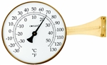 Our large face thermometer is made of brass and glass and easy to read.