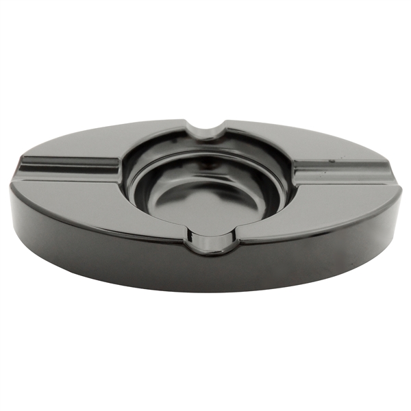 ASH-55 Oval Black Cigar Ashtray | 7"