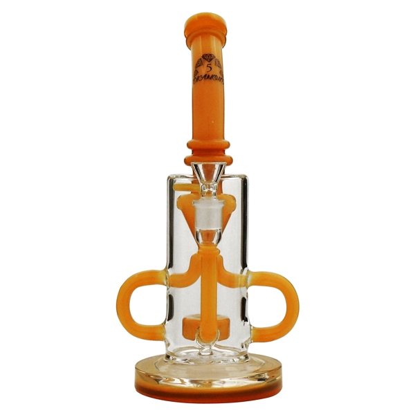 BD016 12" Water Pipe + Stemless + Showerhead + Percs + 5 DIAMOND