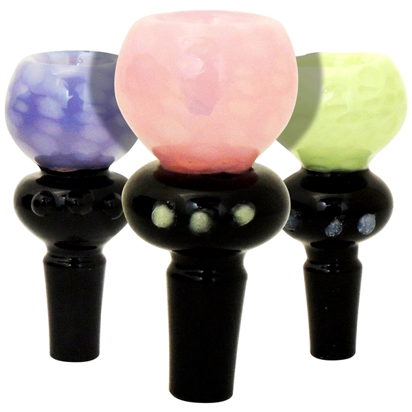 BL-200 3.5" Glass Bowl | 14mm | Assorted Slime Colors