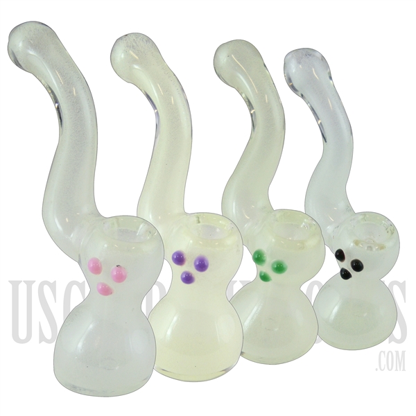 BU-580 Glass Bubbler | Glow In The Dark | 5.5"