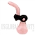 BU-613 7" Bubbler Pink Twist & Black Fume Color