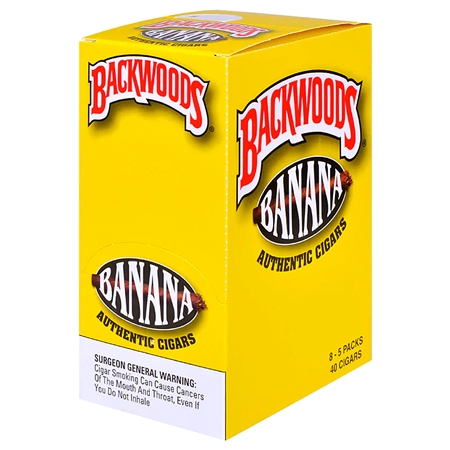 BW-101-BA Backwoods | 8 Packs | 5 Cigars | Banana