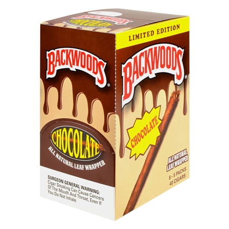 BW-101-CHOC Backwoods | 8 Packs | 5 Cigars | Chocolate