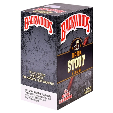 BW-101-DS Backwoods | 8 Packs | 5 Cigars | Dark Stout
