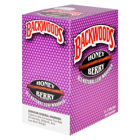 BW-101-HBY Backwoods | 8 Packs | 5 Cigars | Honey Berry