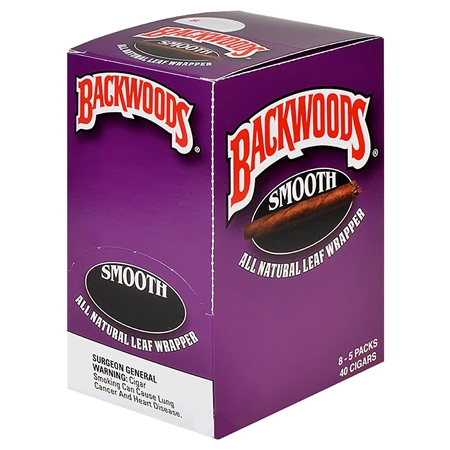 BW-101-SM Backwoods | 8 Packs | 5 Cigars | Smooth