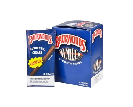 BW-101-V Backwoods | 8 Packs | 5 Cigars | Vanilla