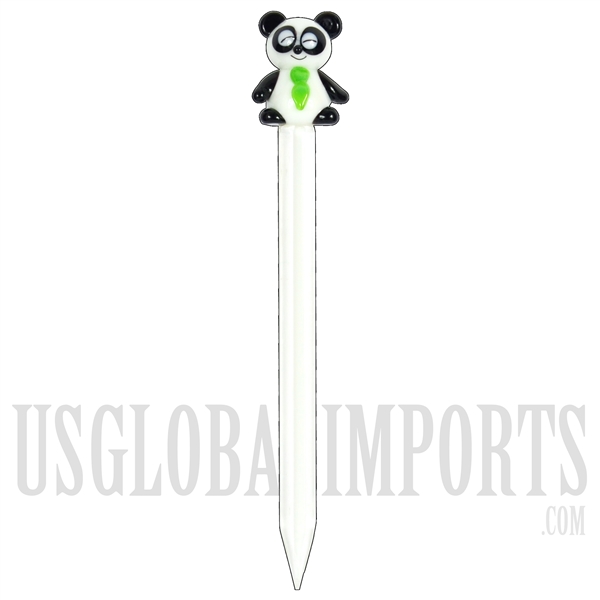 CA-19 4.5" Glass Dabber Panda Design