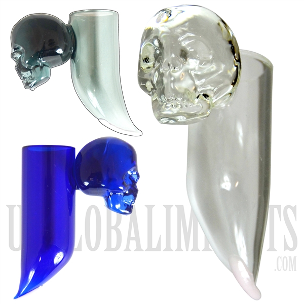 CA-27 Skull Head Finger Glass Dabber Carb Cap