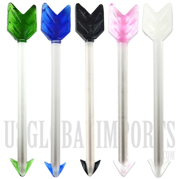 CA-41 5.25" Arrow Glass Dabber. Comes in different colors assorted.