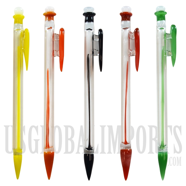 CA-58 6" Mechanical Pencil Glass Dabber. Comes in different colors assorted