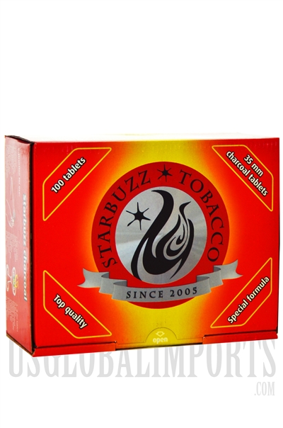 CH-086 Quick Light Charcoal by Starbuzz Tobacco. 100pcs