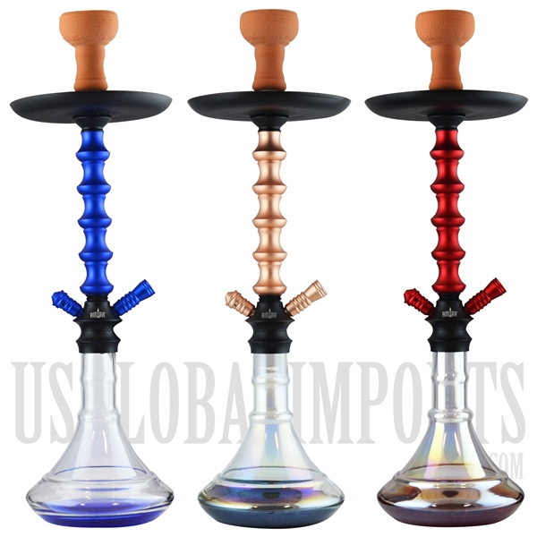 CK5003 24" Amira Taurus Hookah. 3 Color Choices