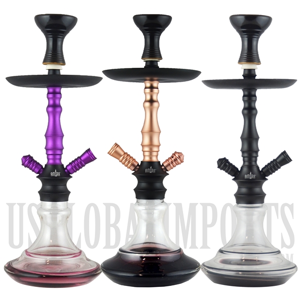 CK5011 18" Amira Aura Hookah. 3 Color Choices